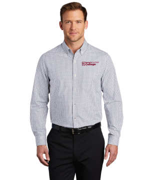 Men's Broadcloth Gingham Easy Care Shirt